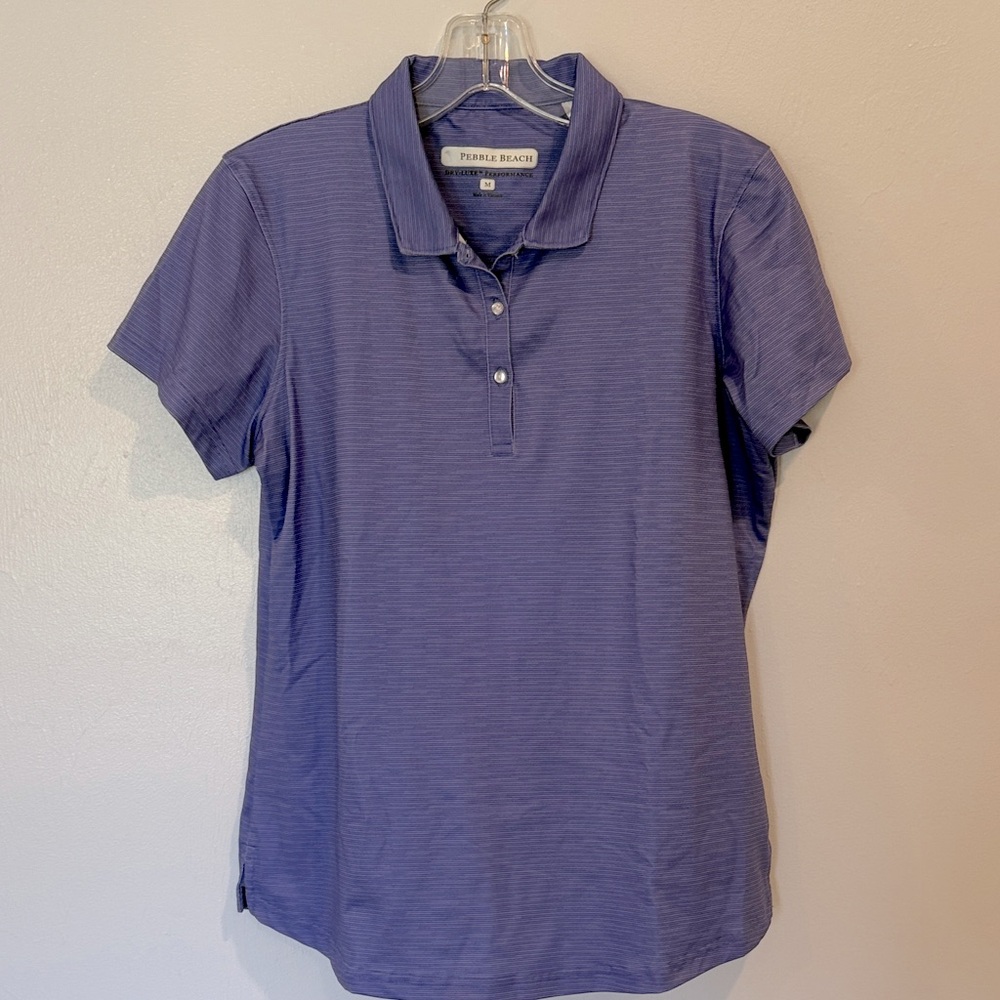 Pebble Beach Women's Purple Button Down Shirt